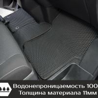 Автомобильные коврики EVA на Opel Zafira Life 8 мест, не Long (2019-2025) 