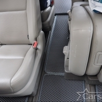 Коврики текстильные на Kia Carnival III (11мест) 2+2 с трансформерами (2014->)