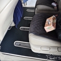 Коврики текстильные на Kia Carnival III (7мест) 2+3 без трансформеров (2014->)