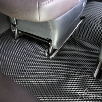 Коврики текстильные на Mercedez-Benz V-klasse II W447 (2 ряд - 2 места с проходом) (2014->)