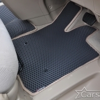 Коврики текстильные на Toyota Vellfire I пр.руль (2008-2014) 2 ряд - 3 места