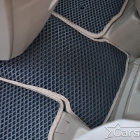 Коврики текстильные на Toyota Vellfire I пр.руль (2008-2014) 2 ряд - 3 места