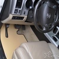 Двухслойные коврики EVA на Toyota Sequoia II 3 ряда (2008->)