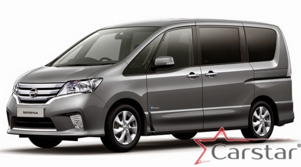 Двухслойные коврики EVA для Nissan Serena IV C26 пр.руль (2010-2016)
