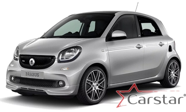 Автомобильные коврики EVA 3D для SMART Forfour II C453 (2014->)