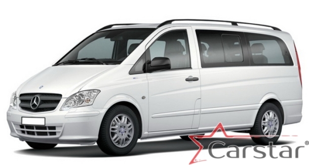 Автомобильные коврики EVA 3D для Mercedez-Benz Vito II W639 со столиком (2003-2014)